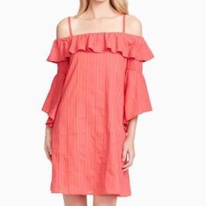 Jessica Simpson Bell sleeve coral dress!